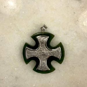 Vintage Jade Cross